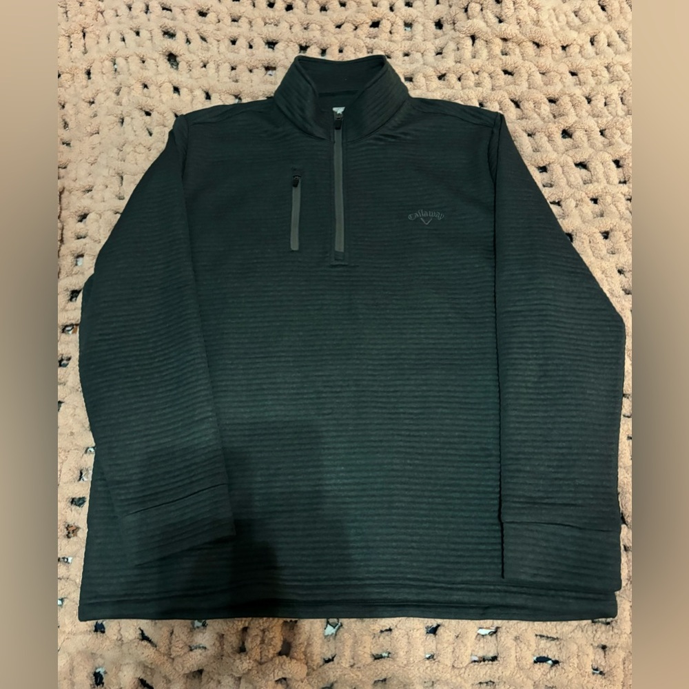 Dark Gray Men's Large Callaway Quarter-Zip